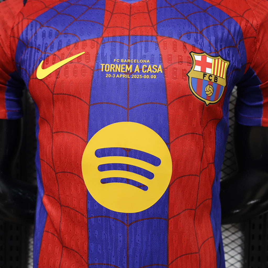 FC Barcelona Special Edition Spider-Man Player Version Jersey