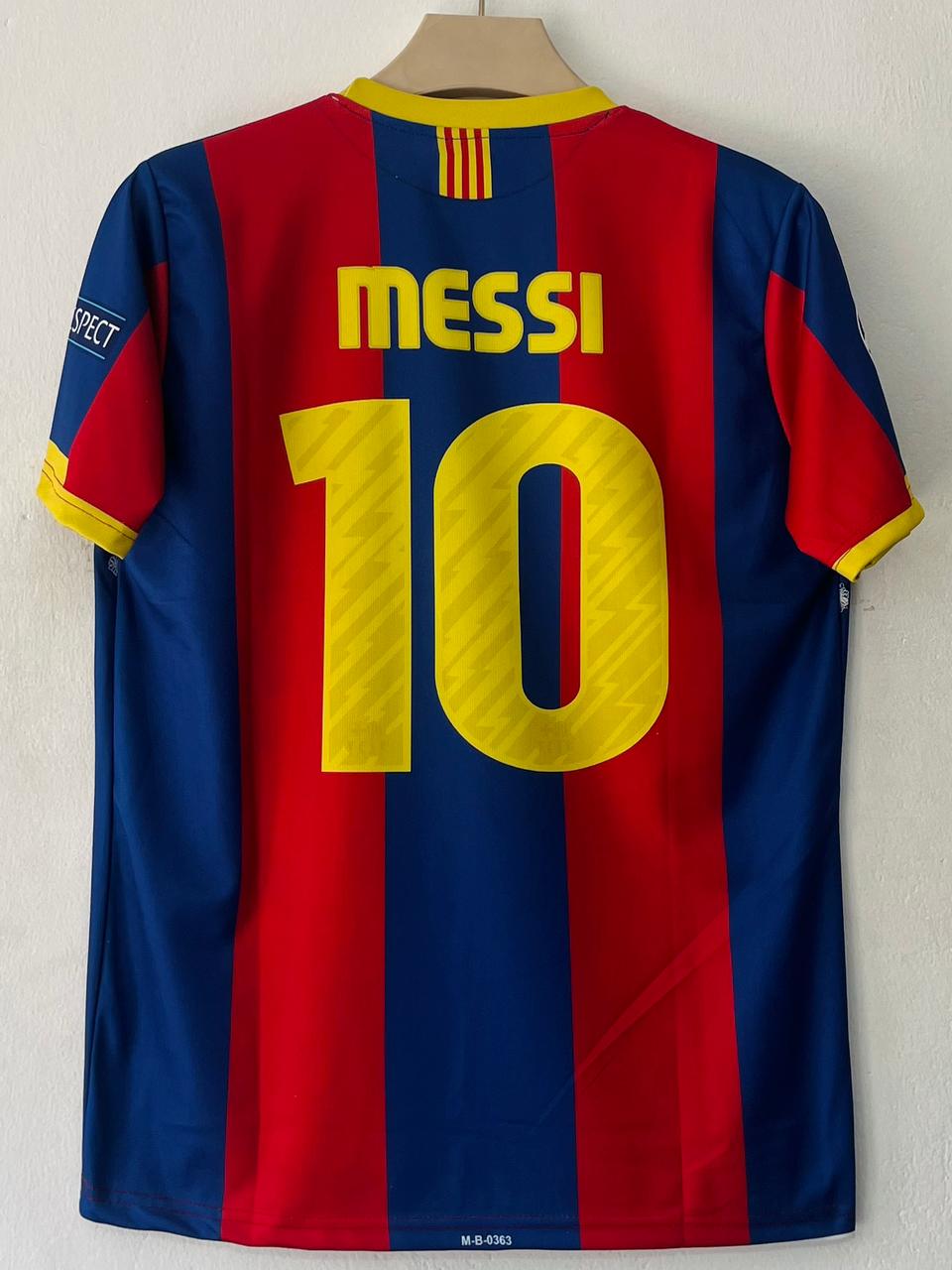 FC Barcelona Retro Messi 2010/2011 Embroidery Jersey