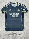 Real Madrid Away 25/26 Master Version Jersey