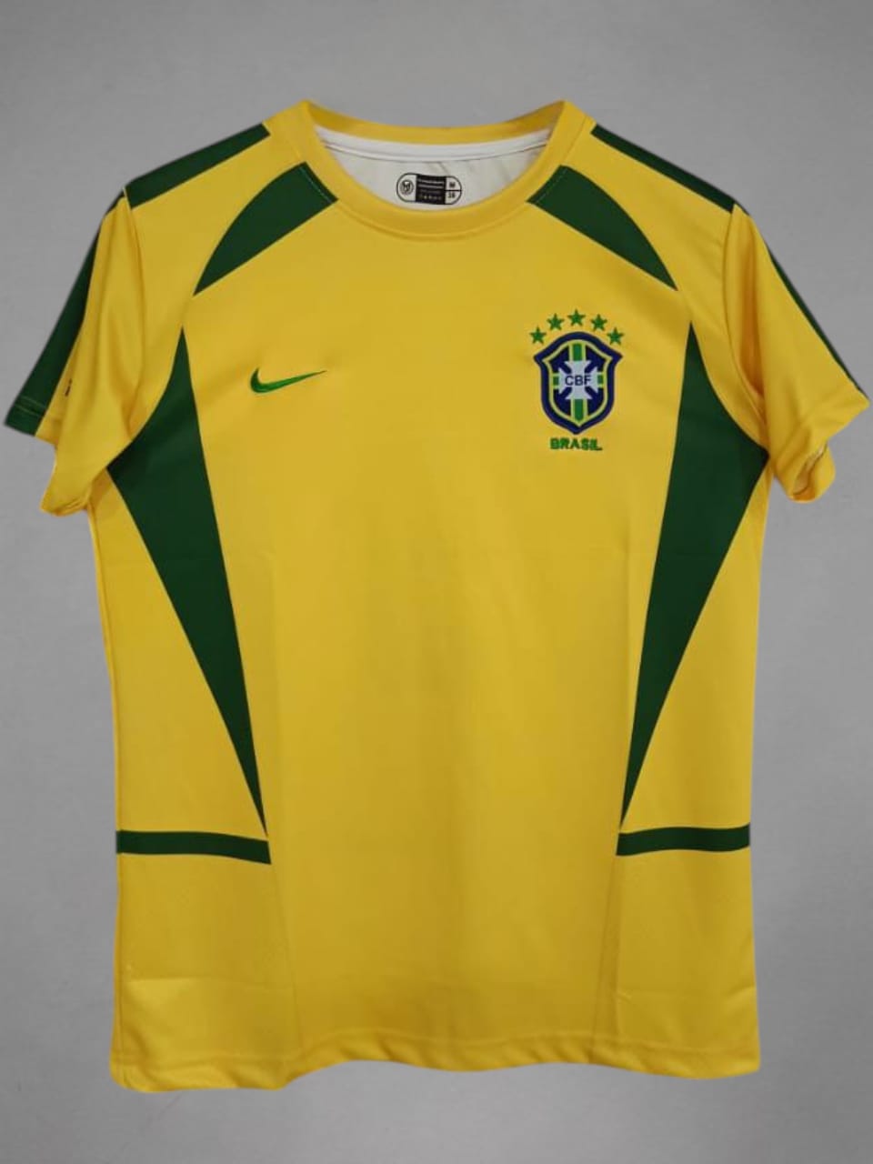 Brazil Home 2002 Ronaldo R9 Retro Embroidery Jersey