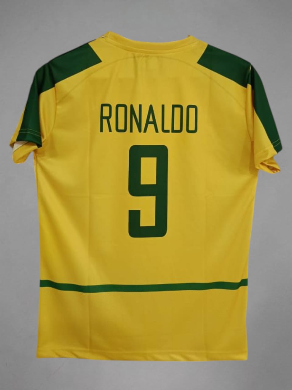 Brazil Home 2002 Ronaldo R9 Retro Embroidery Jersey