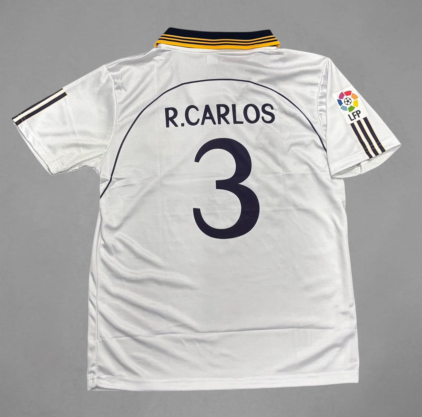 Real Madrid 1998/2000 Roberto Carlos Retro Embroidery Jersey