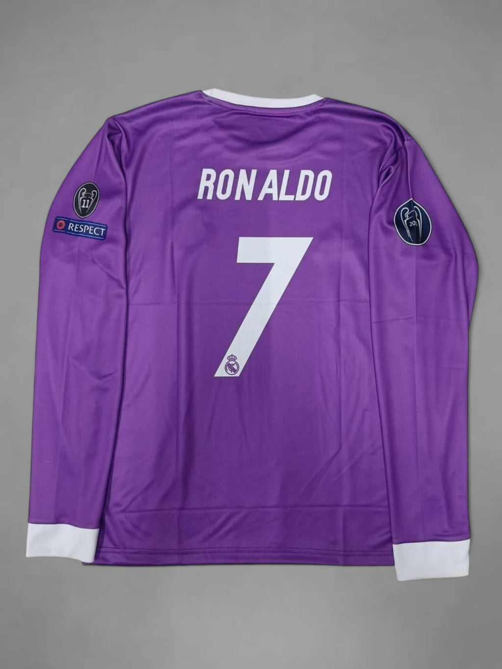 Real Madrid 16/17 Away Ronaldo Retro Embroidery Jersey