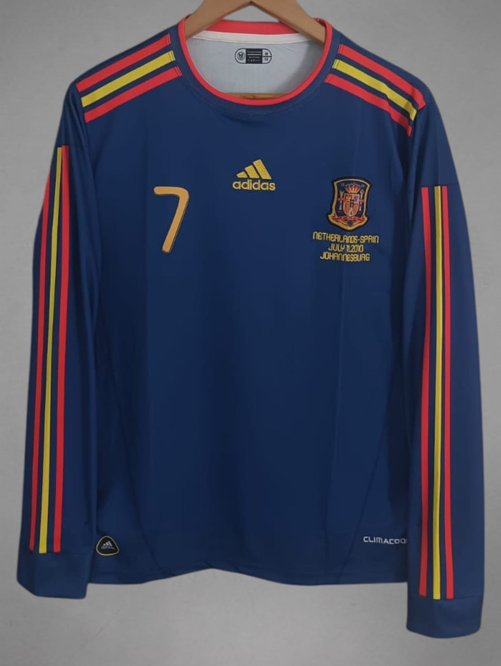 Spain Retro 2010 Away Fullsleeve Embroidery