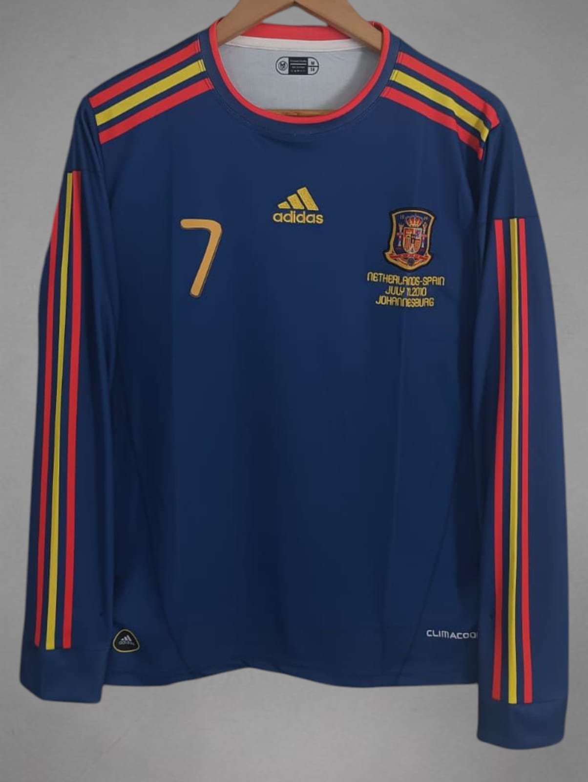 Spain Retro 2010 Away Fullsleeve Embroidery
