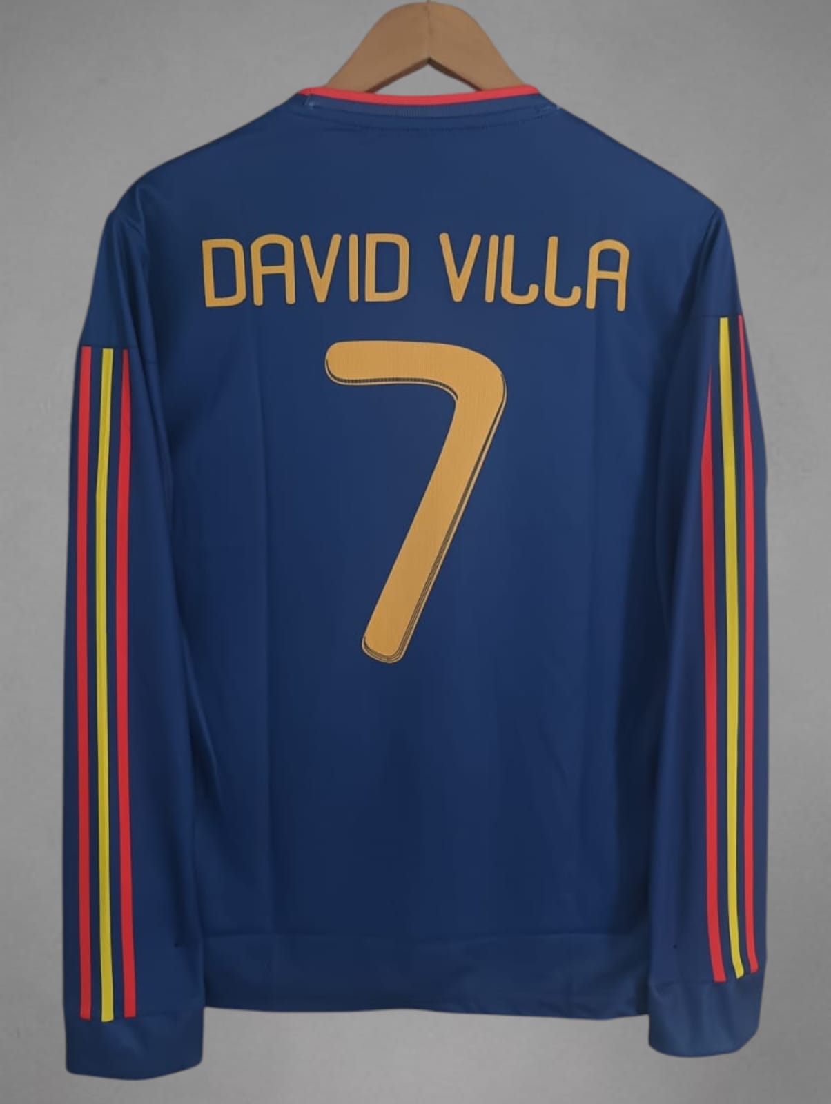Spain Retro 2010 Away Fullsleeve Embroidery