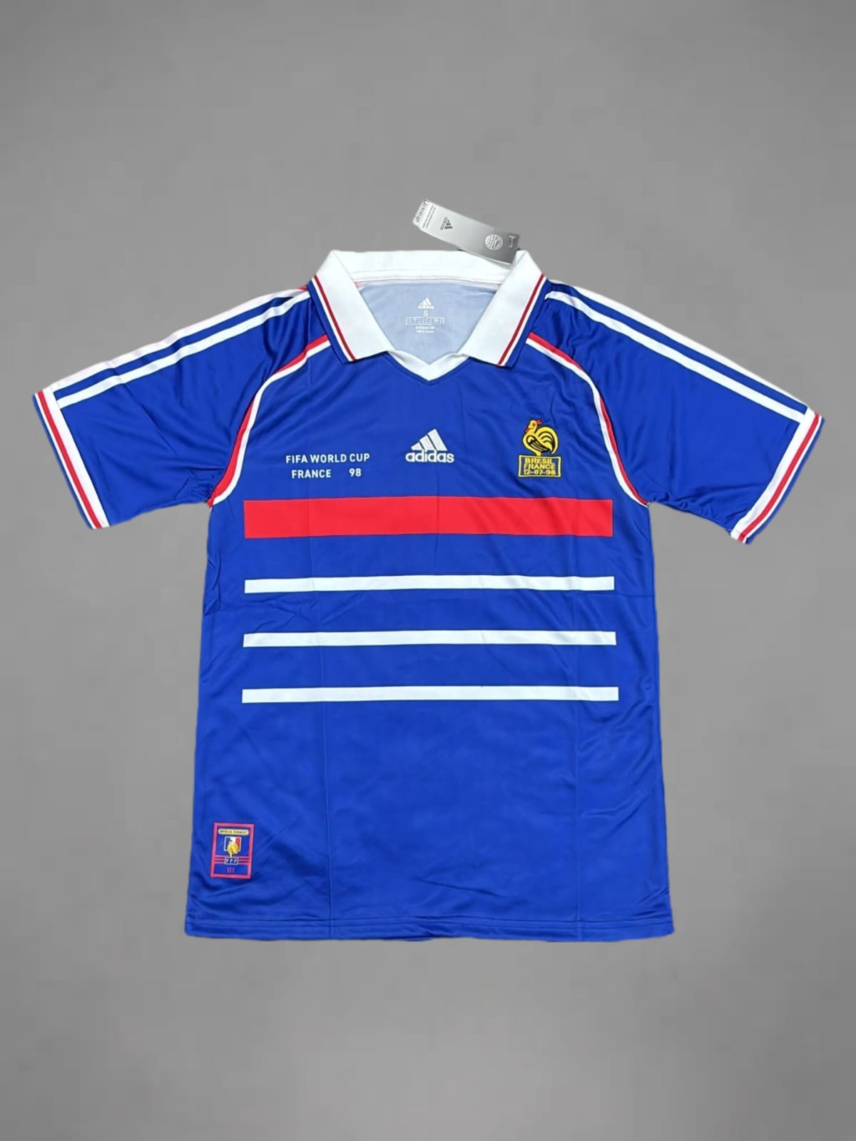 France Home 1998 World Cup Retro Master Version Jersey