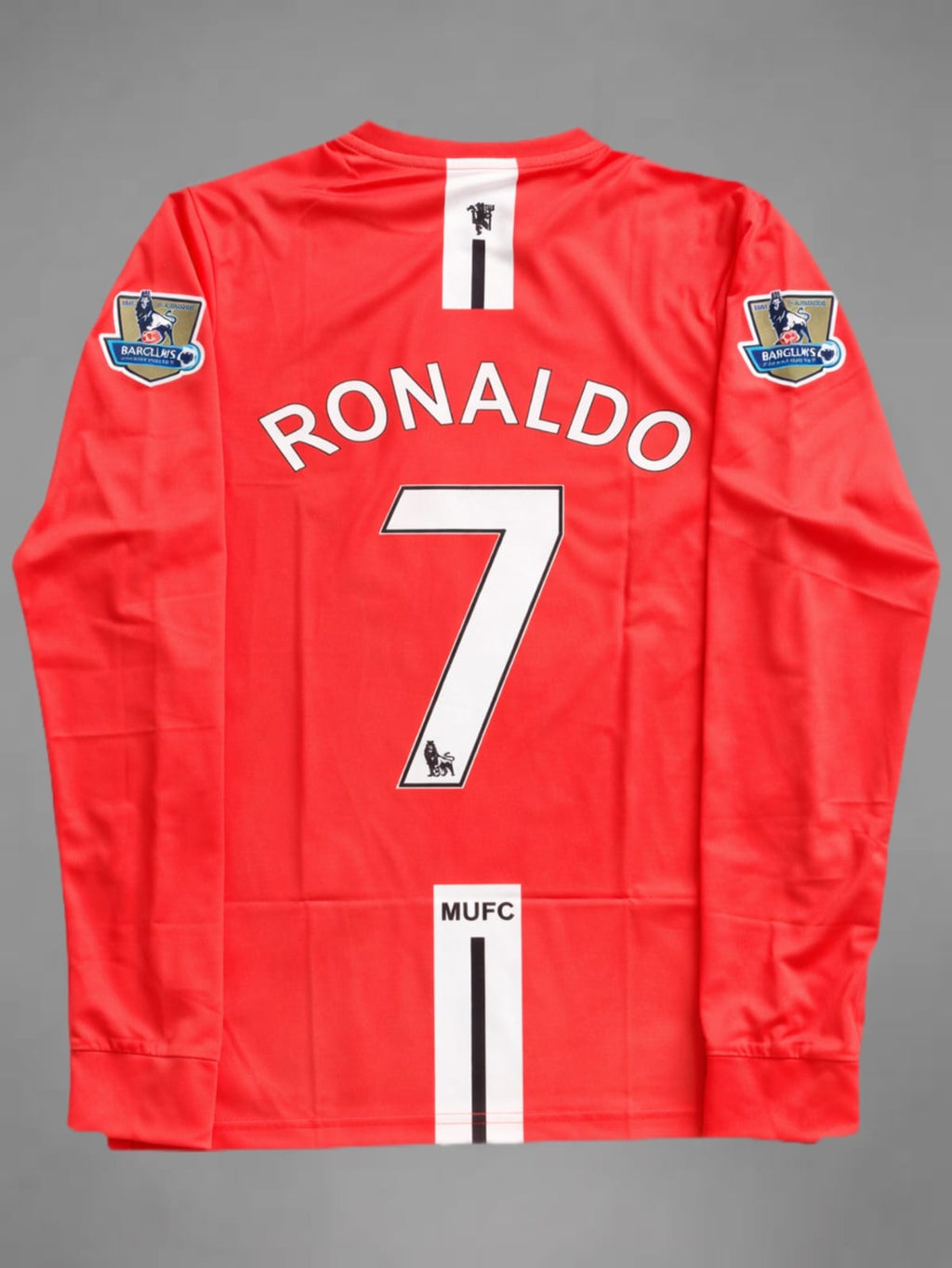 Manchester United Home 07/08 Ronaldo Retro Embroidery Full Sleeve Jersey
