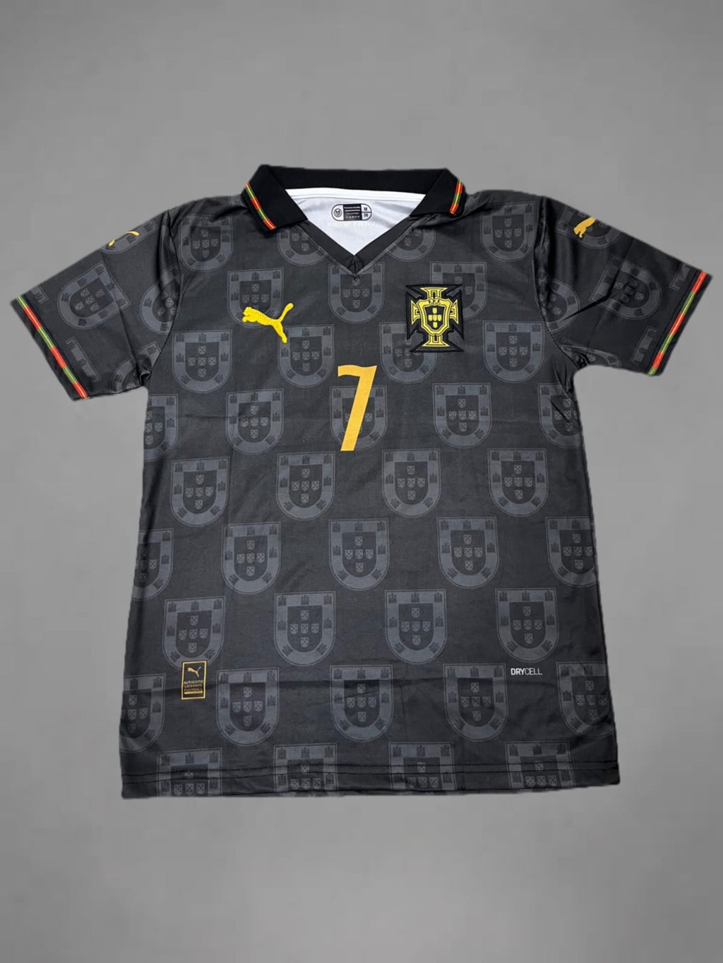 Portugal Special Edition Black Panther Ronaldo Embroidery Jersey
