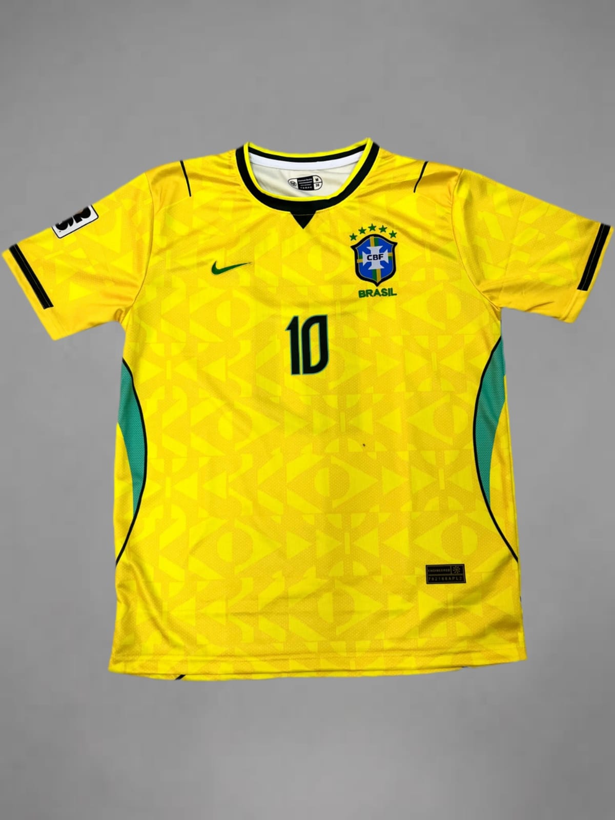 Brazil Home 2026 World Cup Neymar Embroidery Jersey