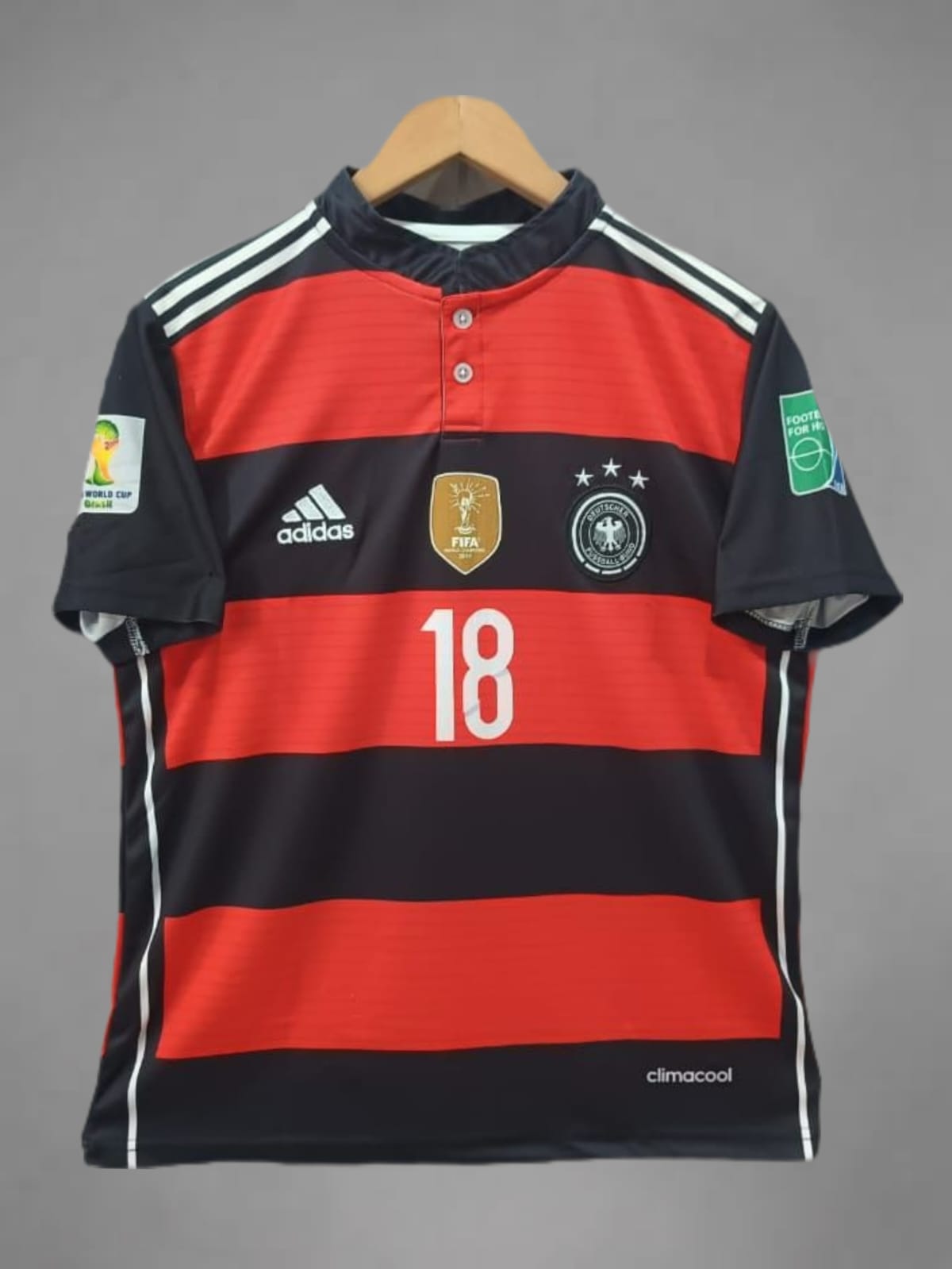 Germany 2014 Away Kroos Retro Embroidery Jersey