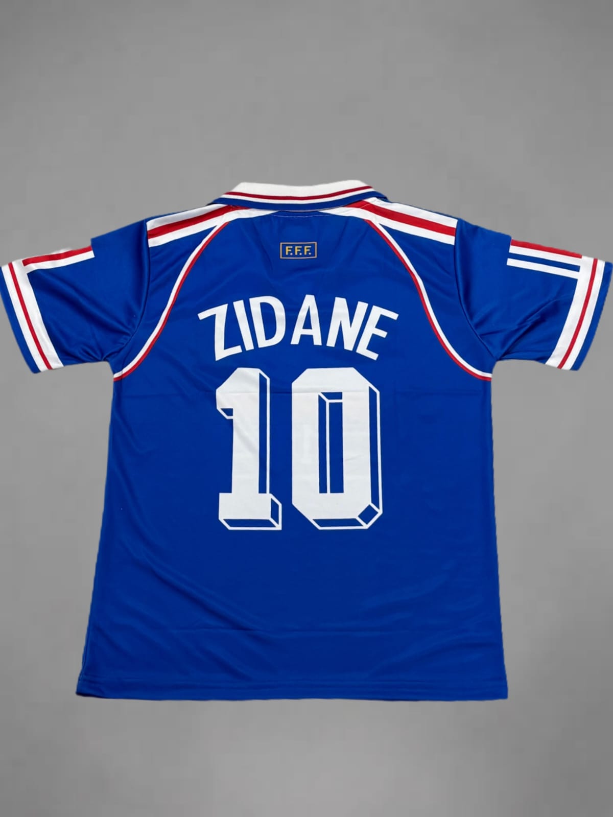 France Home 1998 Zidane Retro Embroidery Jersey