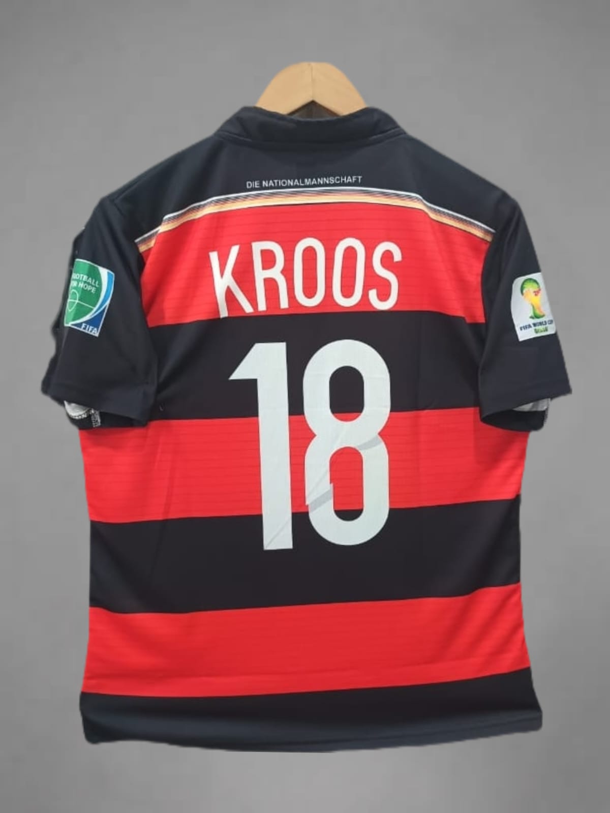 Germany 2014 Away Kroos Retro Embroidery Jersey