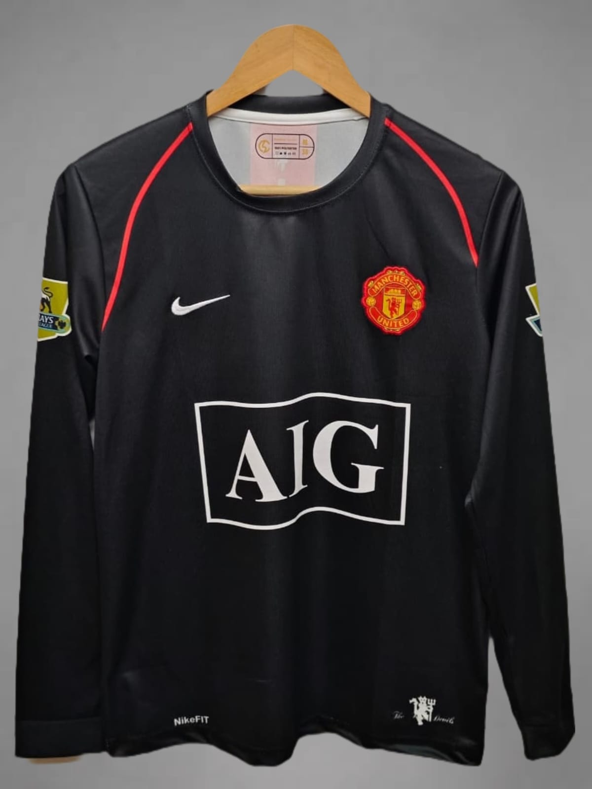 Manchester United Away 07/08 Ronaldo Retro Embroidery Full Sleeve Jersey