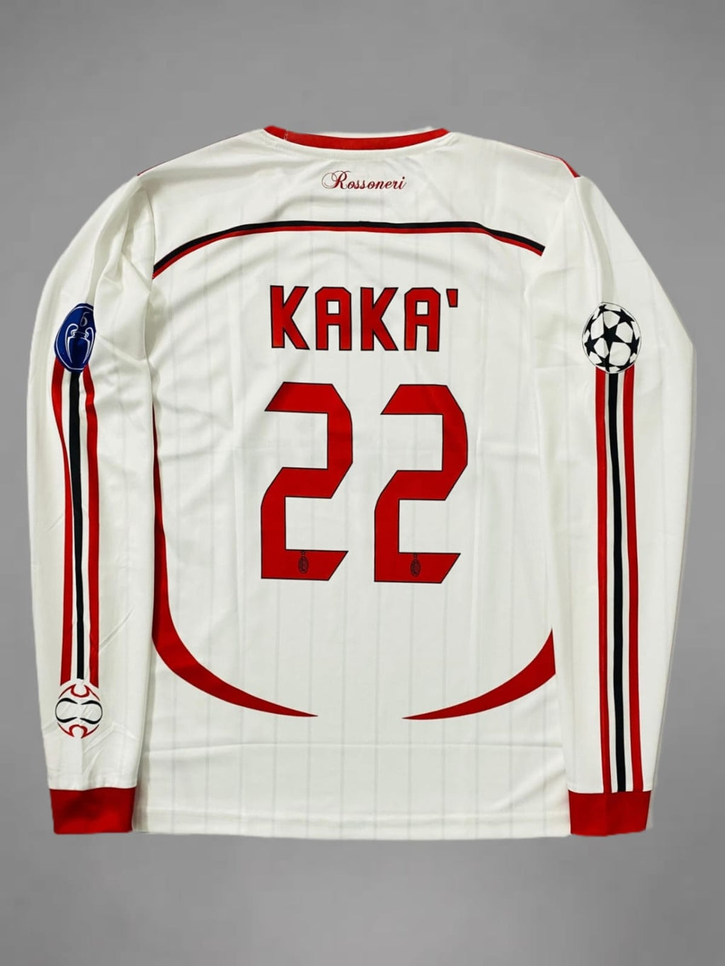 AC Milan Away 06/07 Kaka Retro Embroidery Full Sleeve Jersey