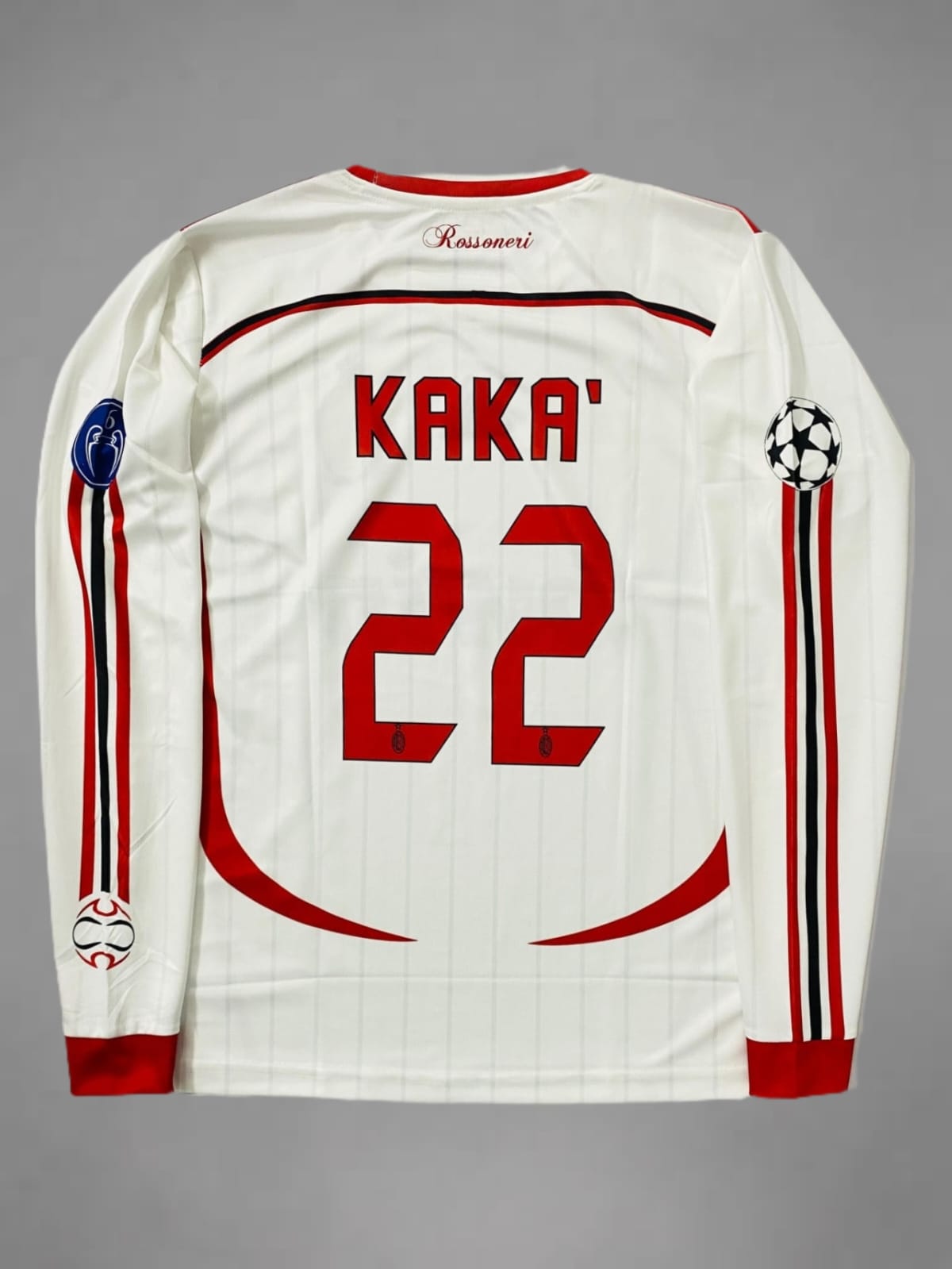 AC Milan Away 06/07 Kaka Retro Embroidery Full Sleeve Jersey
