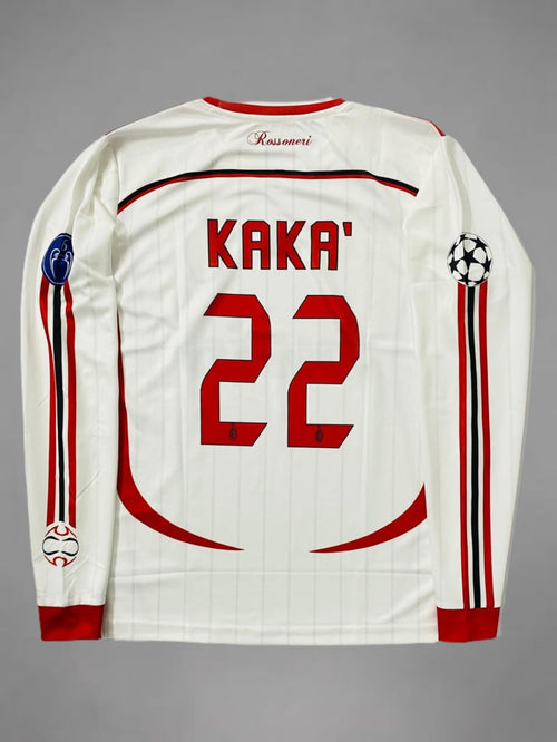 AC Milan Away 06/07 Kaka Retro Embroidery Full Sleeve Jersey