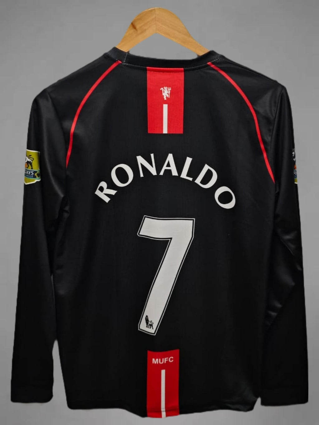 Manchester United Away 07/08 Ronaldo Retro Embroidery Full Sleeve Jersey