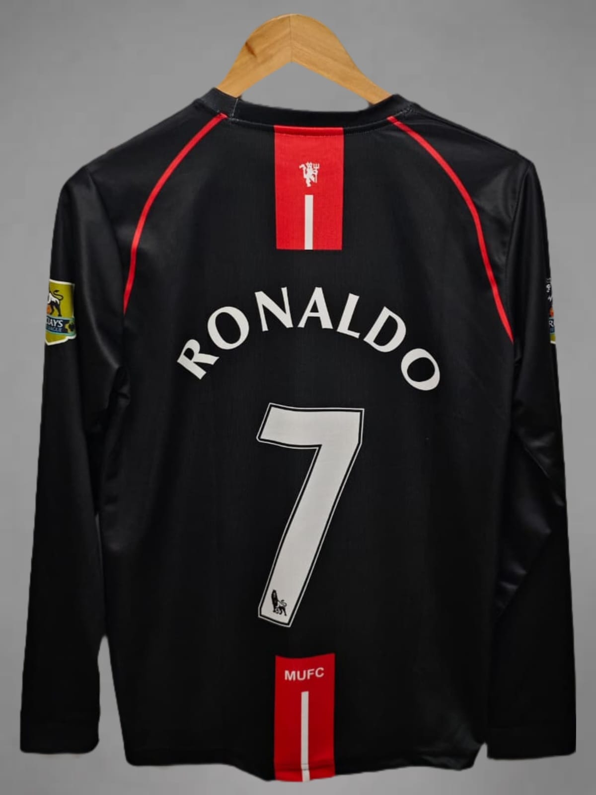 Manchester United Away 07/08 Ronaldo Retro Embroidery Full Sleeve Jersey