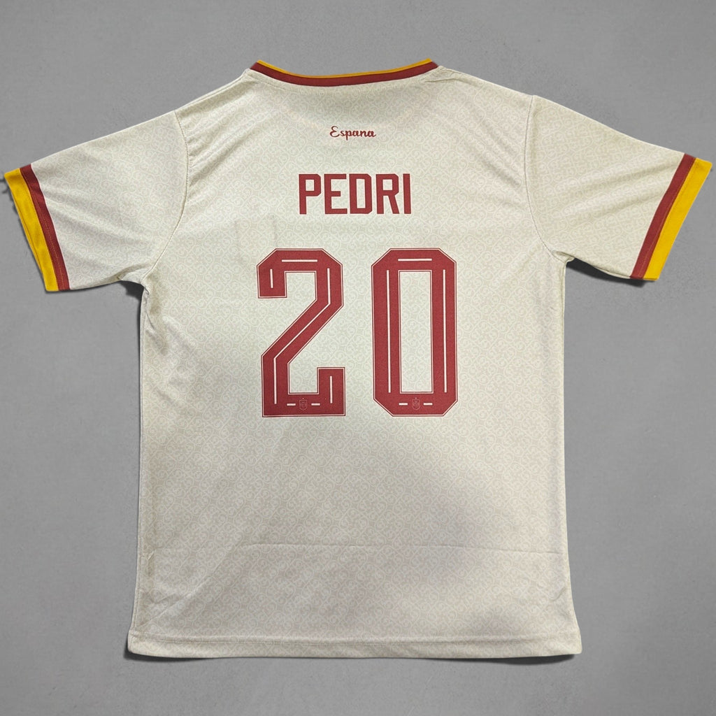 Spain Away 2026 World Cup Pedri Embroidery Jersey