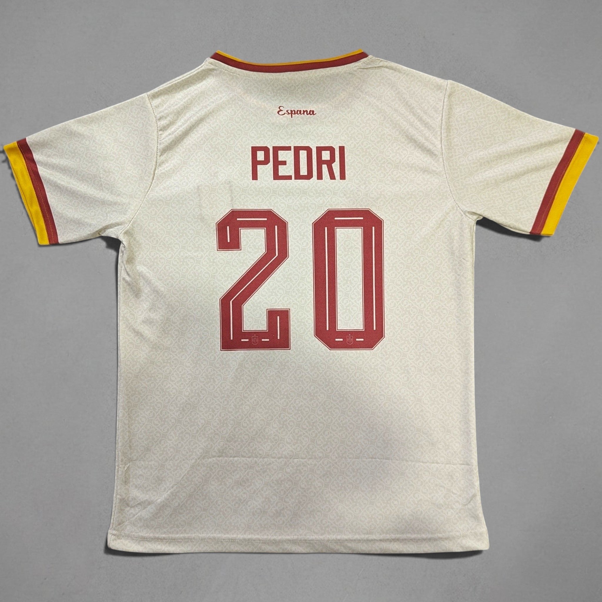 Spain Away 2026 World Cup Pedri Embroidery Jersey
